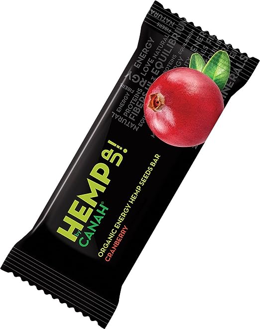 Canah Organic Hemp Up Energy Seed Bar | Cranberry 48 g - Premium Energy Bar from Peacock & Sons - Just $3.50! Shop now at Peacock & Sons