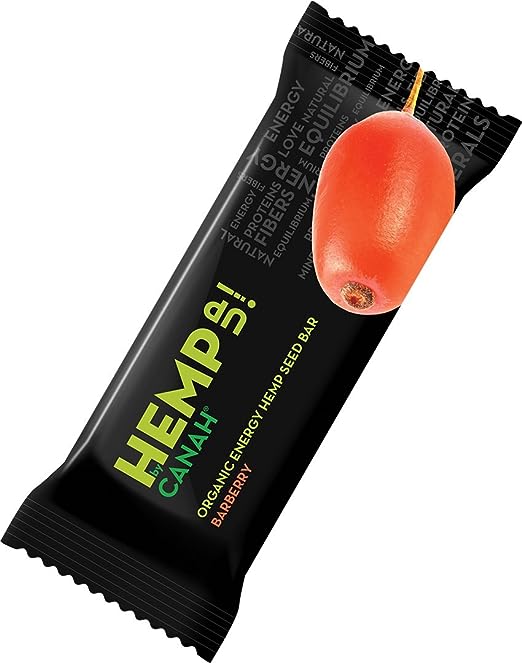 Canah Organic Hemp Up Energy Seed Bar | Barberry 48 g - Premium Energy Bar from Peacock & Sons - Just $3.50! Shop now at Peacock & Sons