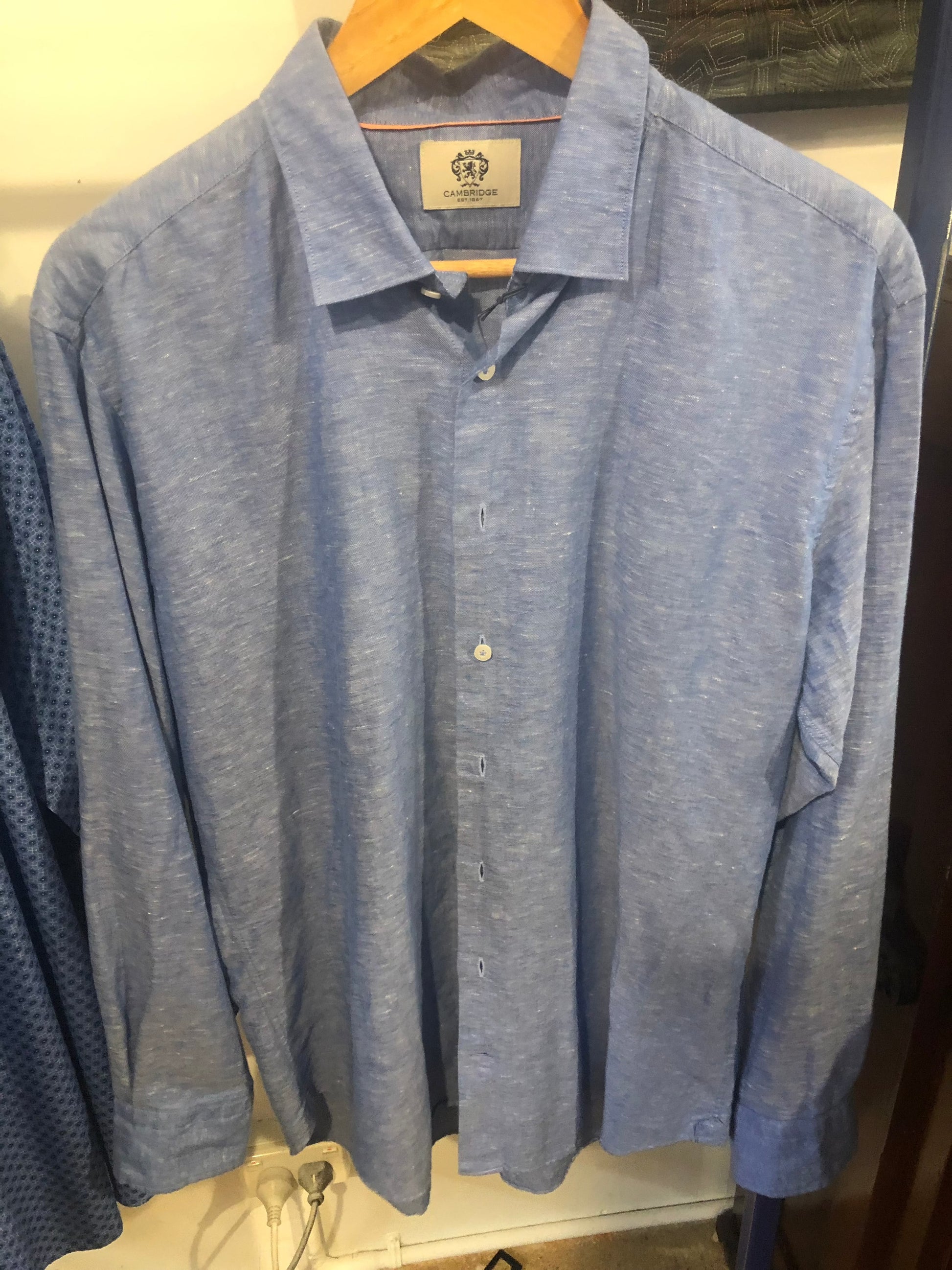 Cambridge Aspendale LS Linen Shirt - Premium  from Peacock & Sons - Just $110! Shop now at Peacock & Sons