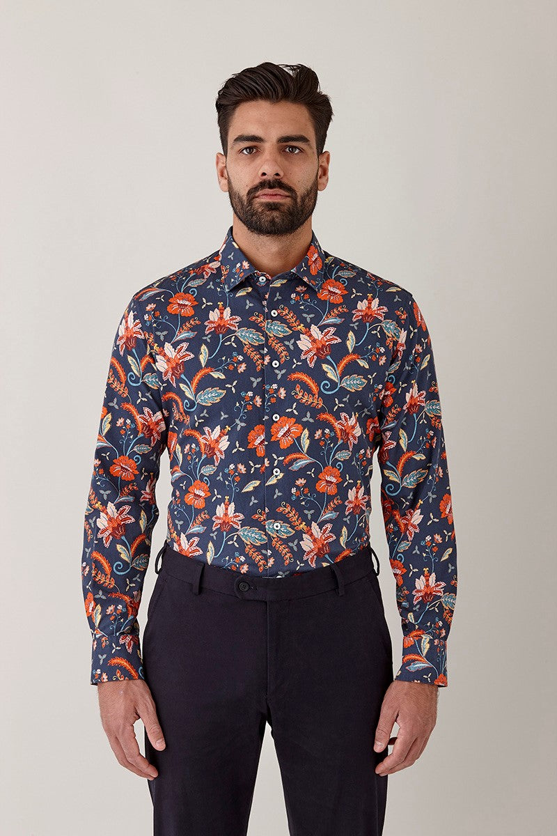 Cambridge Long Sleeve Hampton Shirt FCN 306 - Premium  from Peacock & Sons - Just $80! Shop now at Peacock & Sons