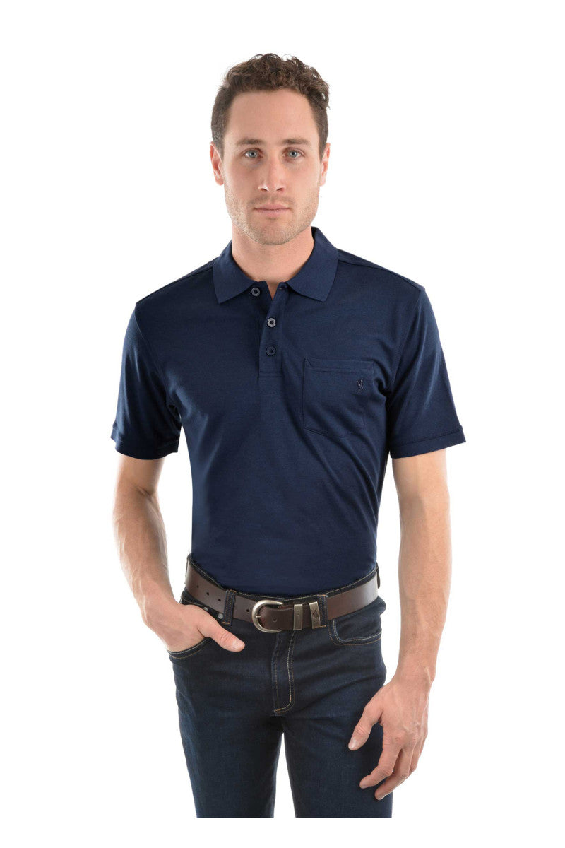 Thomas Cook Mens Bamboo SS Polo - Premium  from Peacock & Sons - Just $85! Shop now at Peacock & Sons