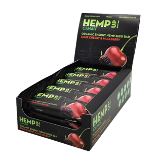 Canah Organic Hemp Up Energy Seed Bar 12 pieces | Cherry 48 g - Premium Energy Bar from Peacock & Sons - Just $3.50! Shop now at Peacock & Sons