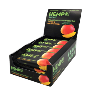 Canah Organic Hemp Up Energy Seed Bar 12 pieces | Mango 48 g - Premium Energy Bar from Peacock & Sons - Just $3.50! Shop now at Peacock & Sons