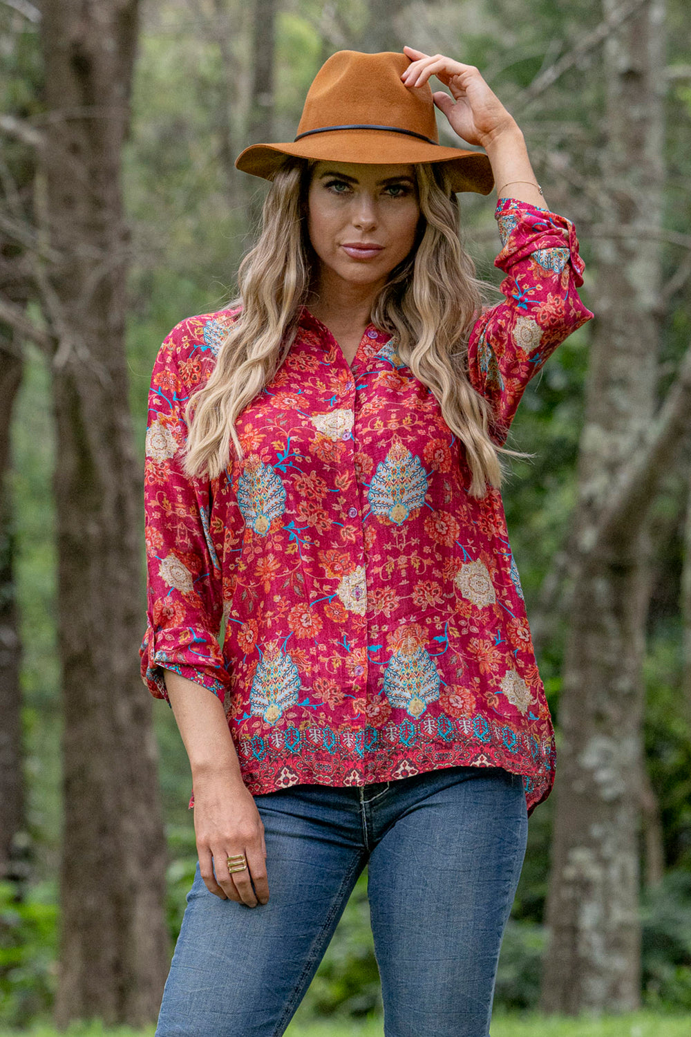 Cienna Designs Womens Silk Shirt - Premium  from Peacock & Sons - Just $145! Shop now at Peacock & Sons