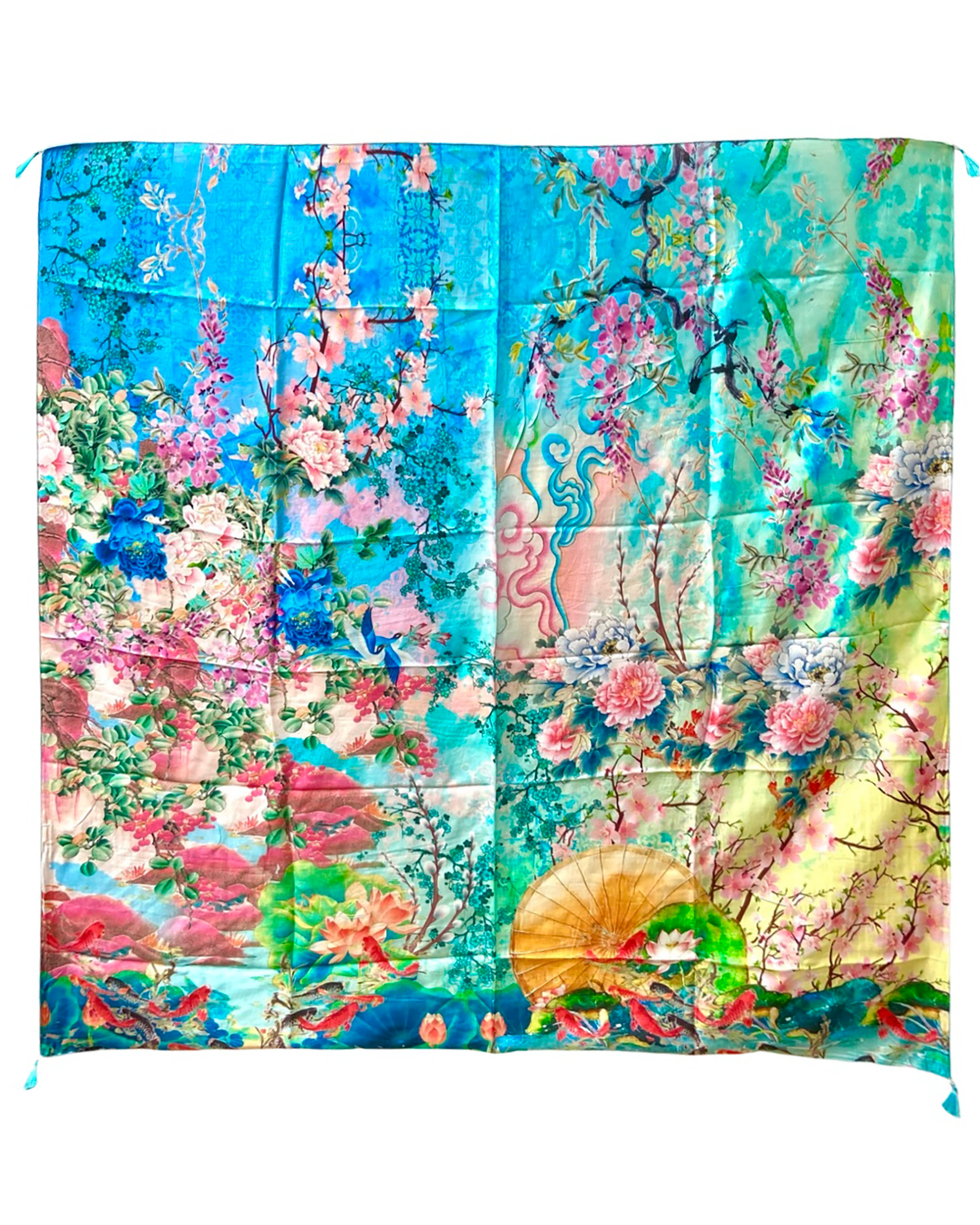 Cienna Womens Scarf - Japanese Garden - Premium Scarf from Peacock & Sons - Just $89! Shop now at Peacock & Sons