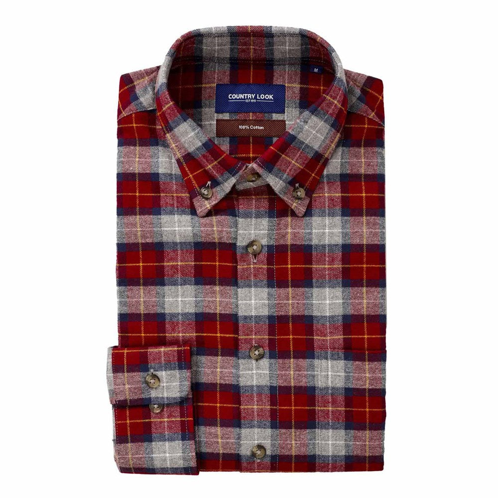 GALWAY SHIRT FYP114 Red or Blue - Premium Shirts from Peacock & Sons - Just $105! Shop now at Peacock & Sons