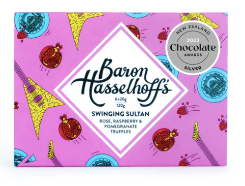 SWINGING SULTAN ROSE, RASPBERRY AND POMEGRANATE TRUFFLES - Premium Chocolate from Peacock & Sons - Just $16! Shop now at Peacock & Sons
